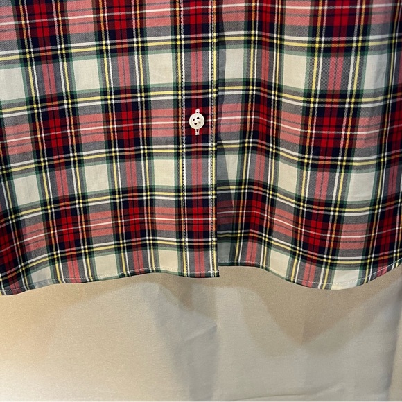 UNTUCKit for Her Belinda Long Sleeve Button Down Tartan Tuxedo Pleating Size 12 - Picture 7 of 10